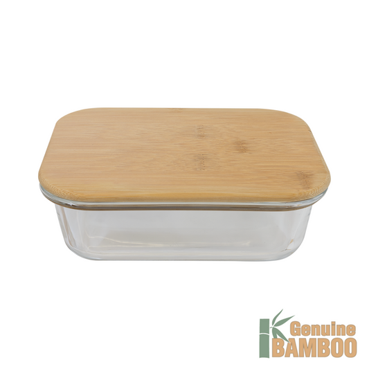 21oz Glass Container with Bamboo Lid