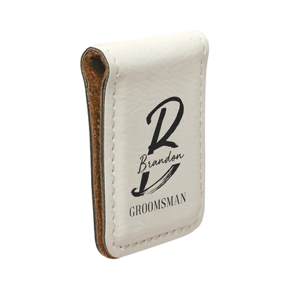 Leatherette Money Clip